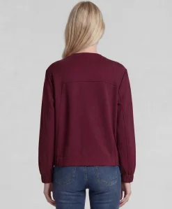 Dames jas bordeaux
