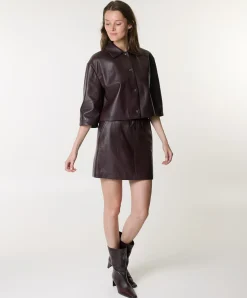 Dames jas bordeaux