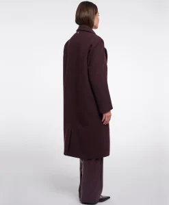 Dames jas bordeaux
