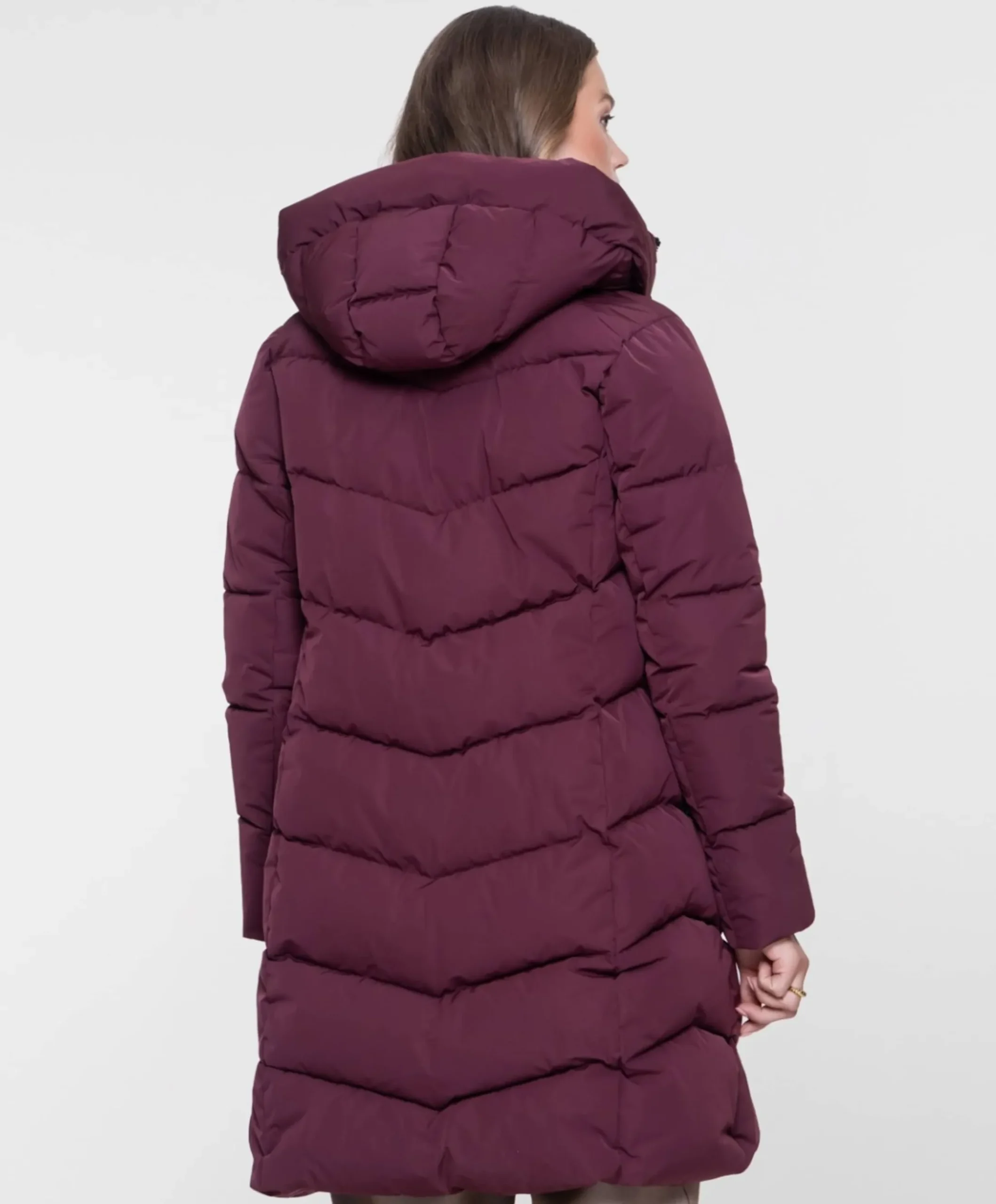 Dames jas bordeaux