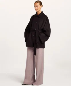 Dames jas bordeaux