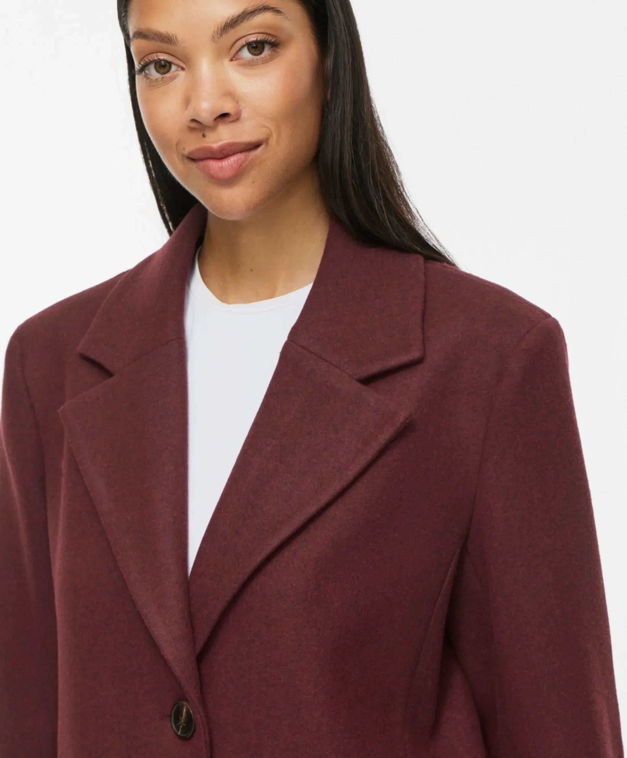 Dames jas bordeaux