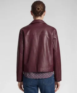 Dames jas bordeaux