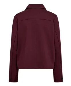 Dames jas bordeaux