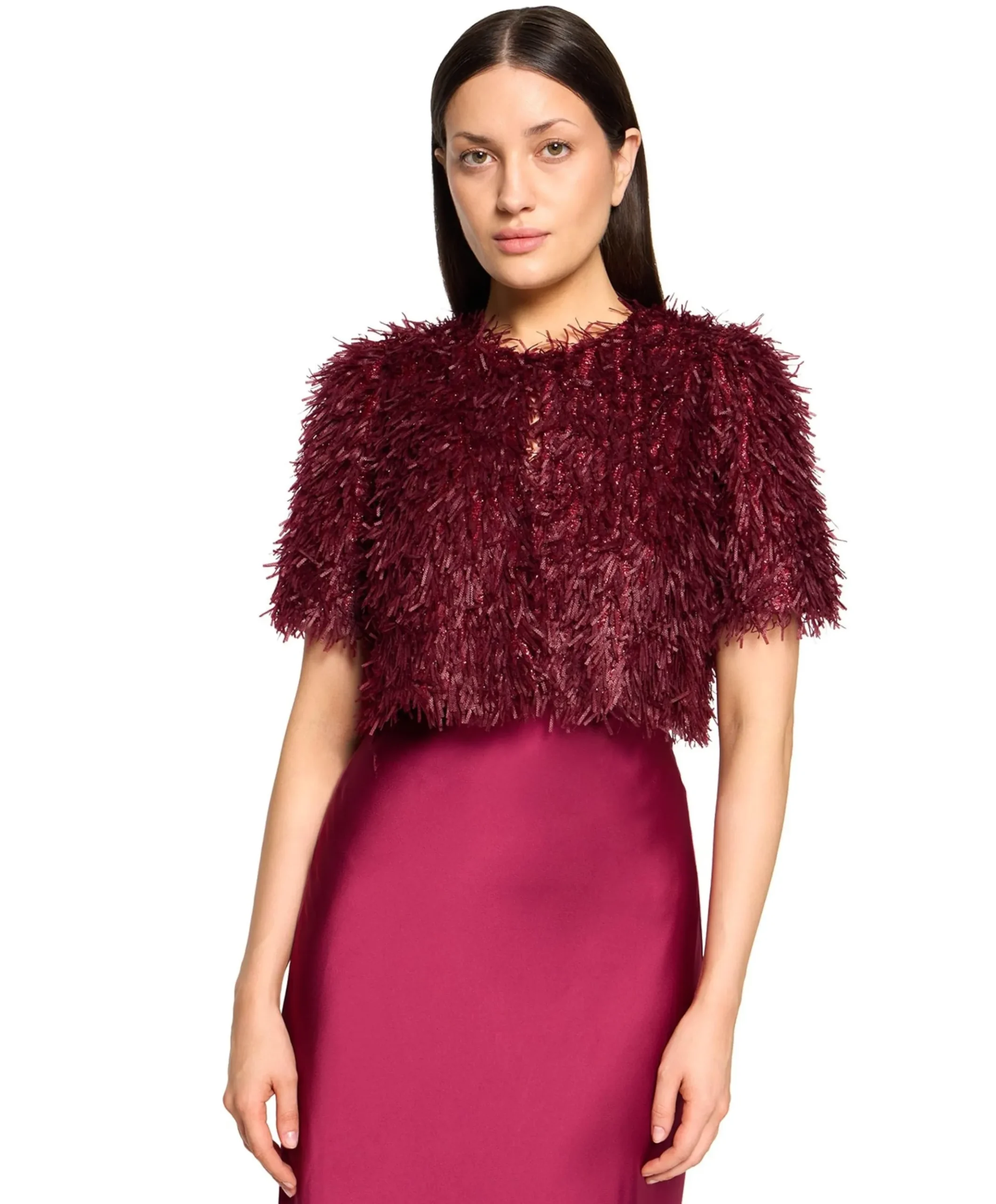 Dames jas bordeaux