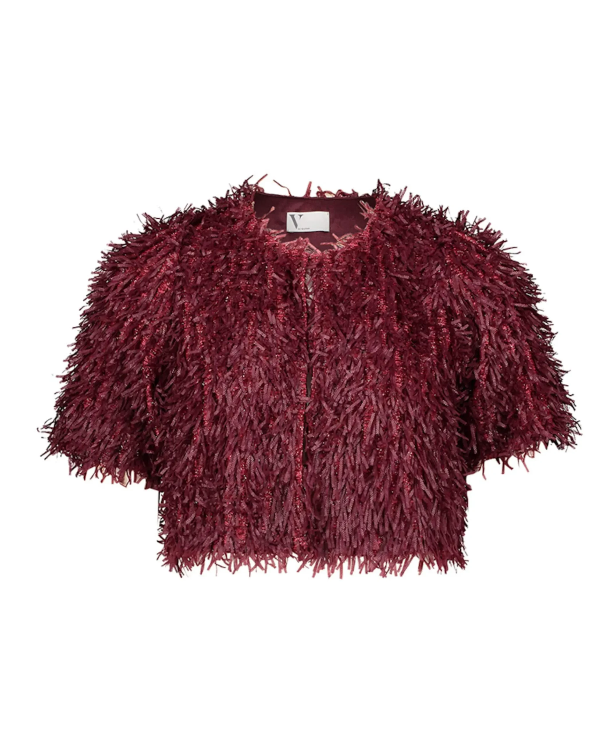 Dames jas bordeaux