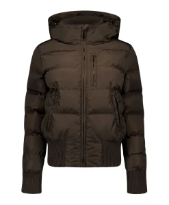 Dames jas bruin