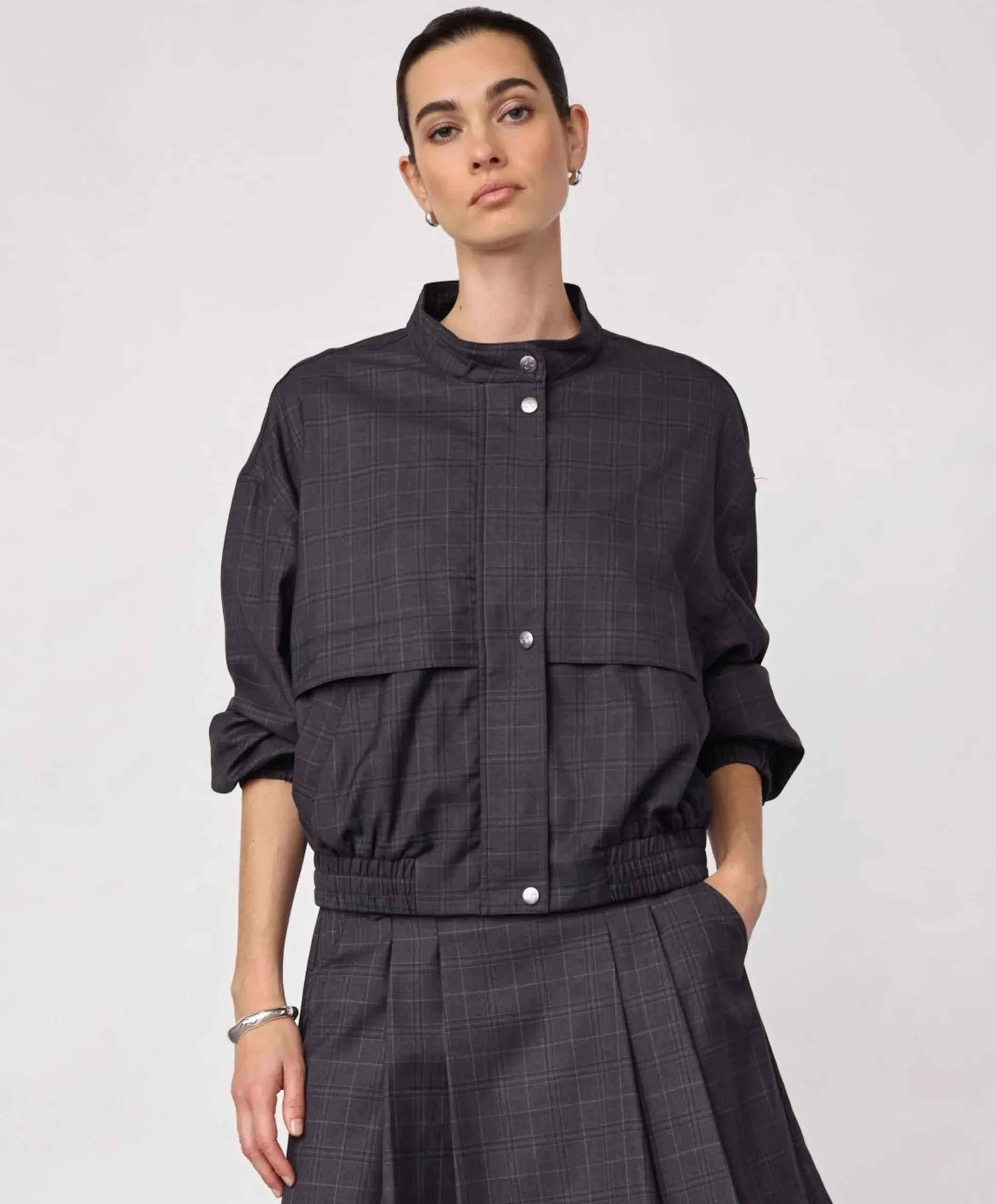 Dames jas grijs
