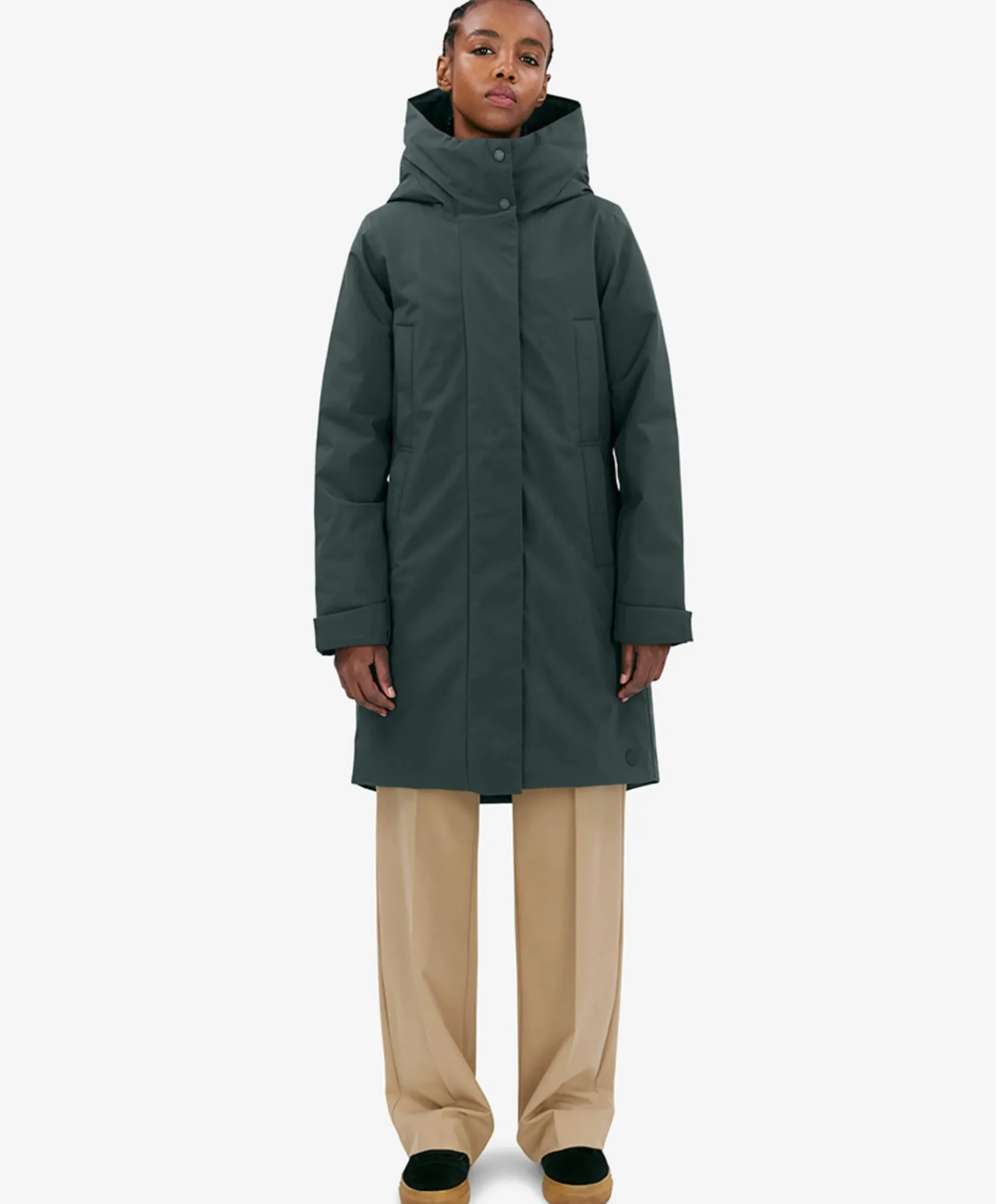 Dames jas groen