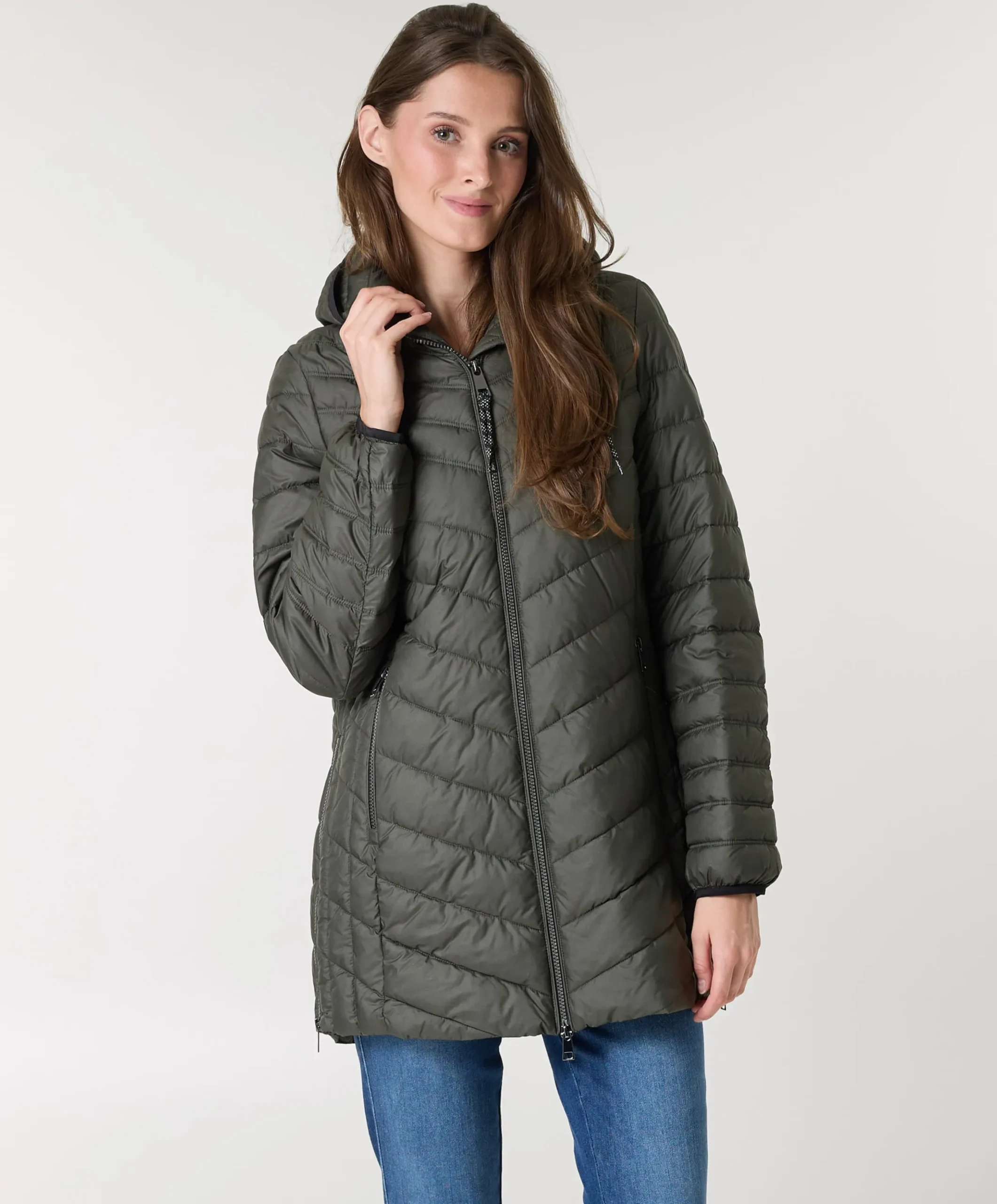 Dames jas groen