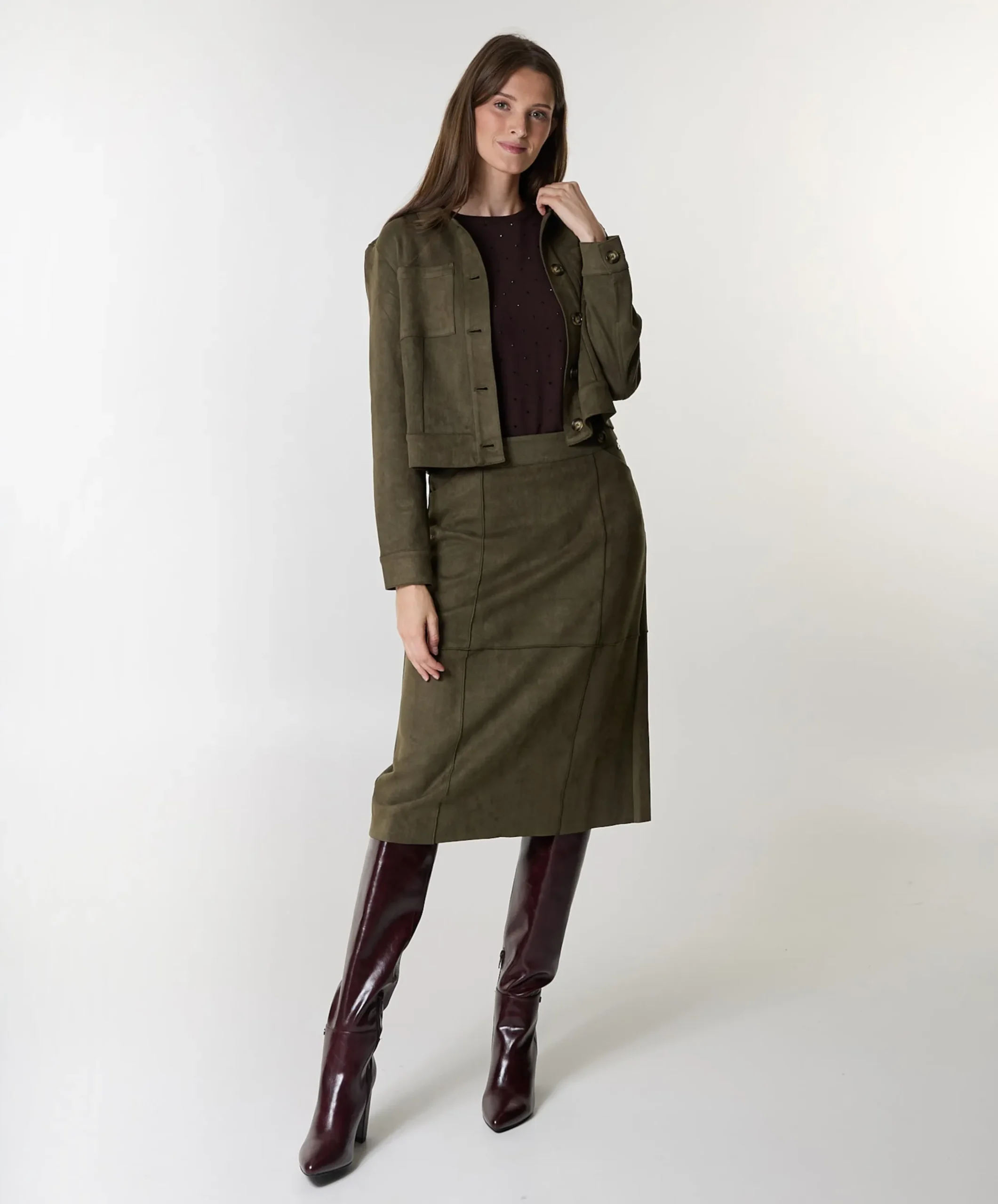 Dames jas groen