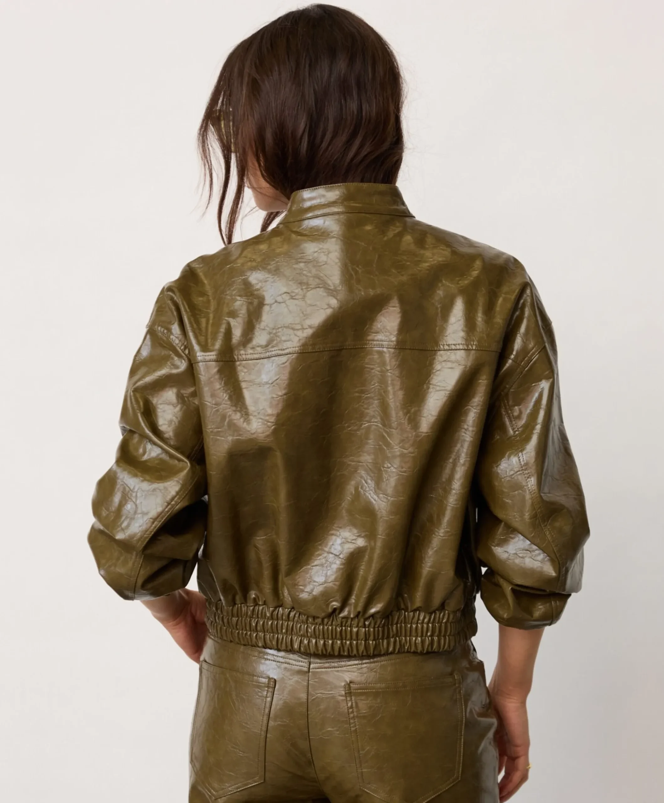 Dames jas groen