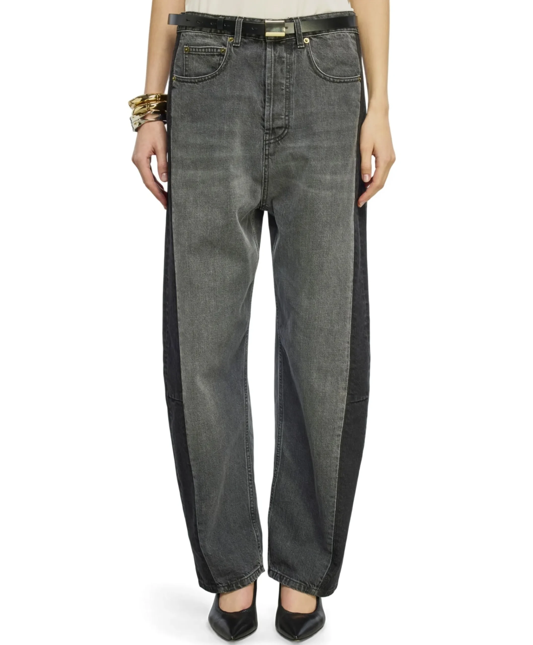 dames jeans grijs
