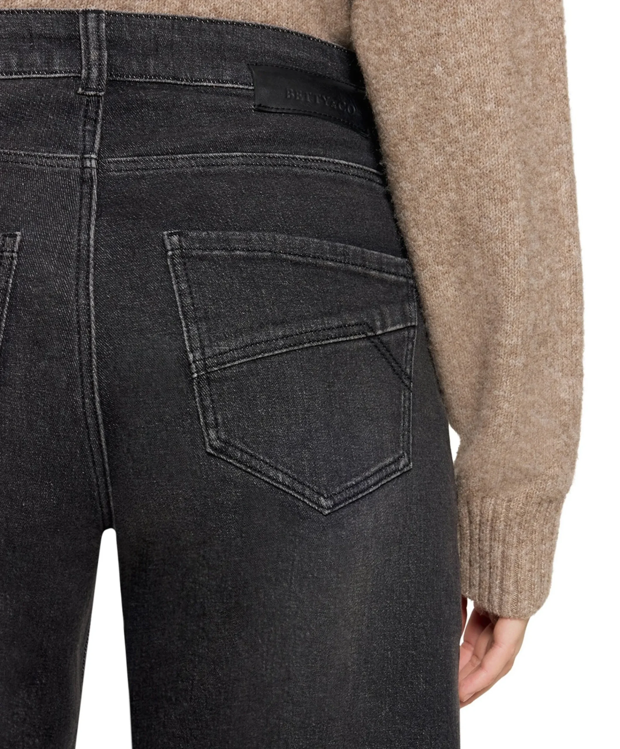 7/8 dames jeans zwart