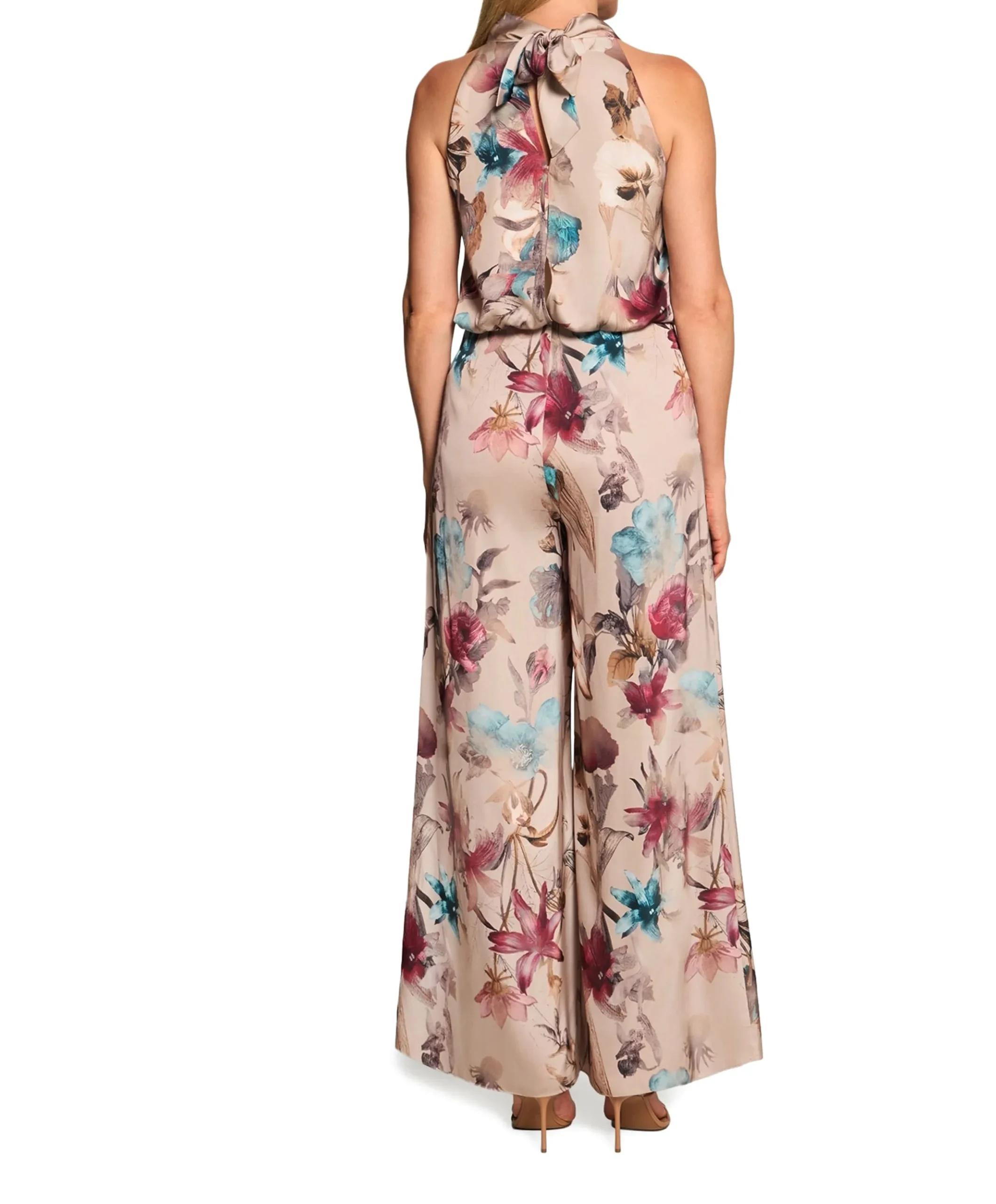 dames jumpsuit beige