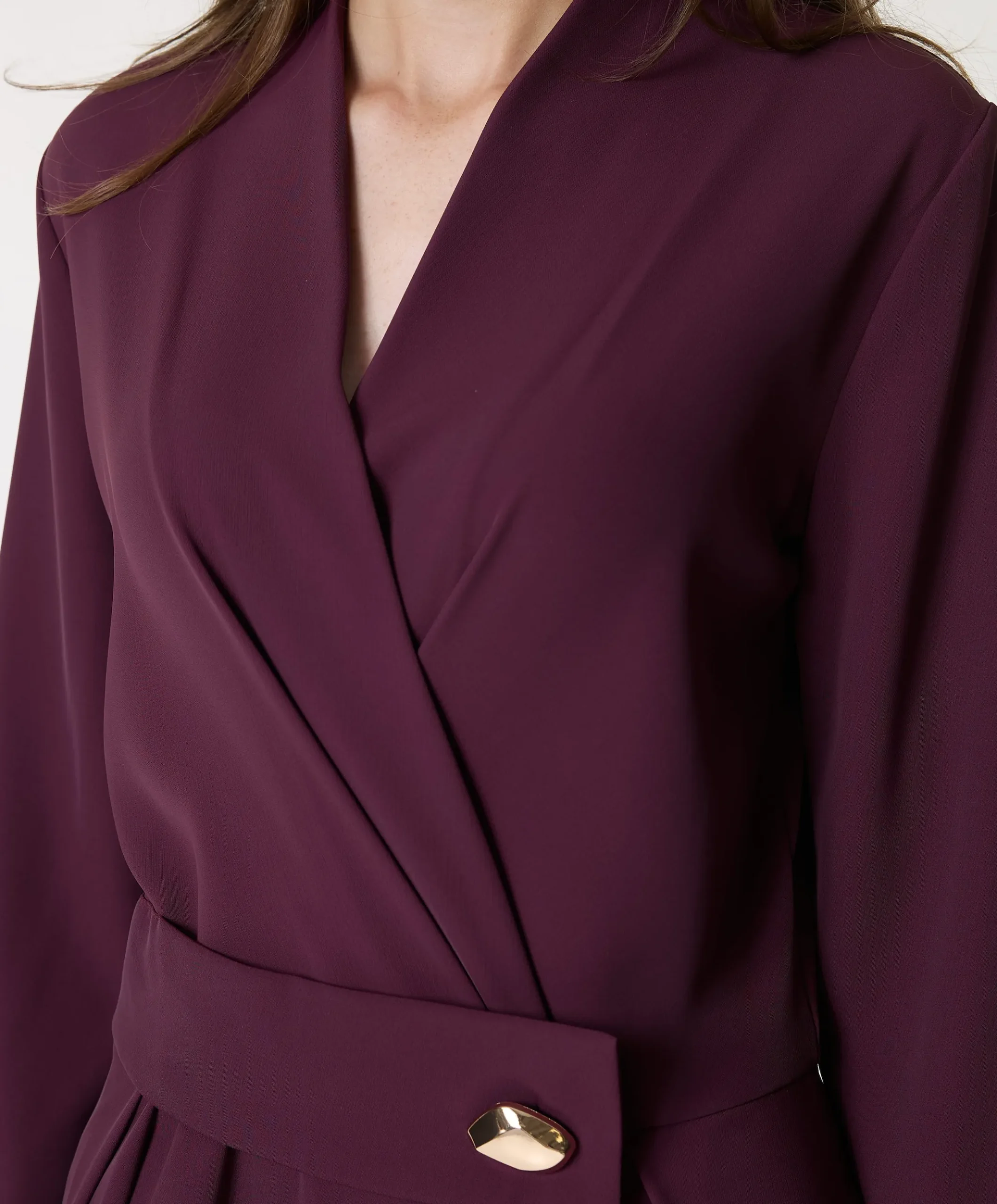 dames jumpsuit bordeaux