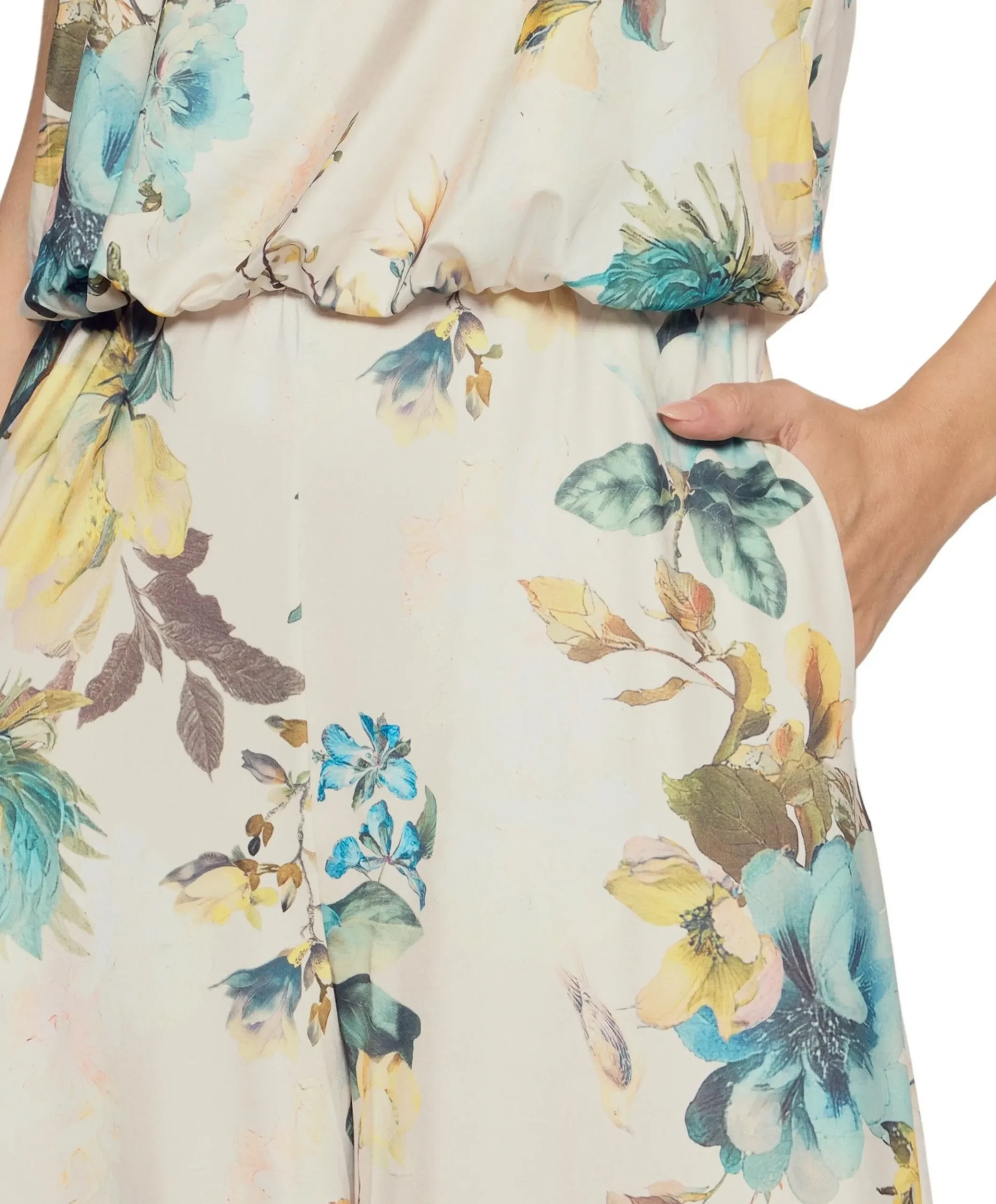 dames jumpsuit ecru