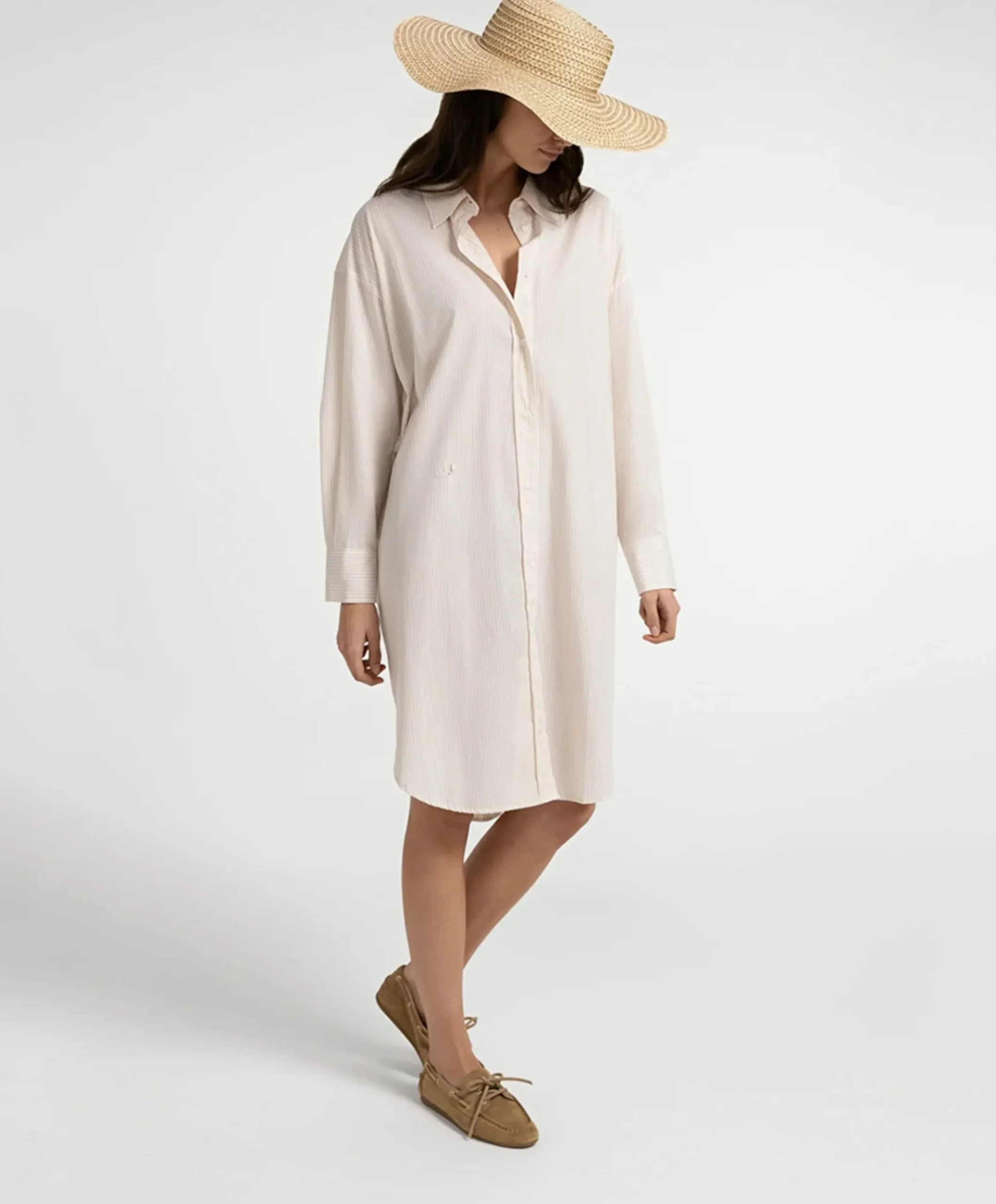 Dames jurk beige
