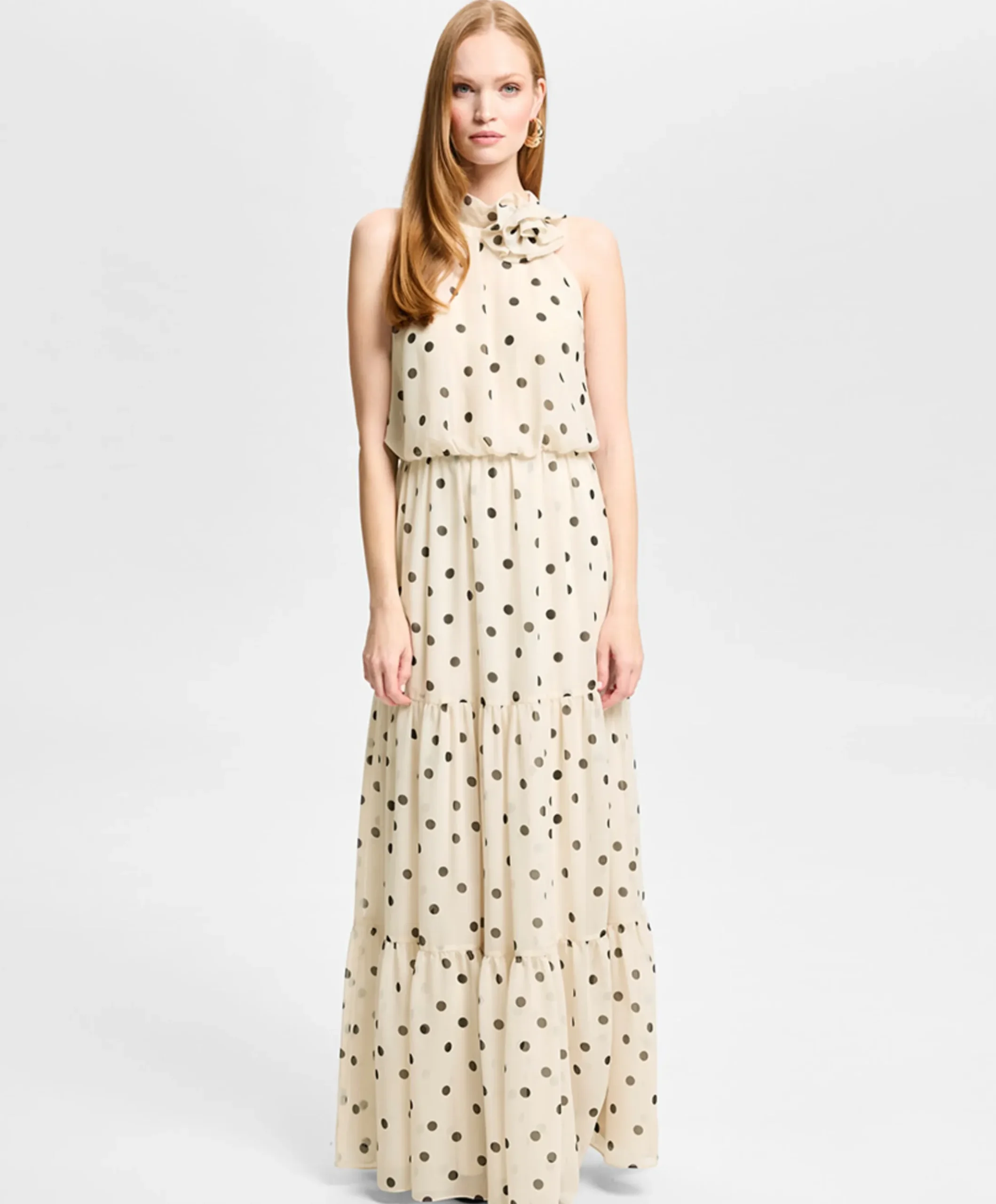 Dames jurk beige