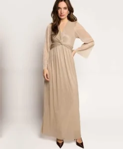 Dames jurk beige