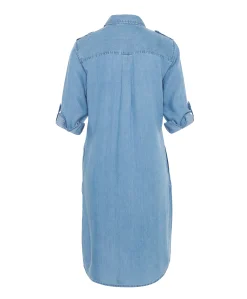 Dames jurk blauw