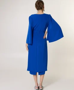 Dames jurk blauw