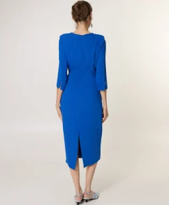 Dames jurk blauw