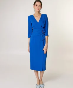 Dames jurk blauw