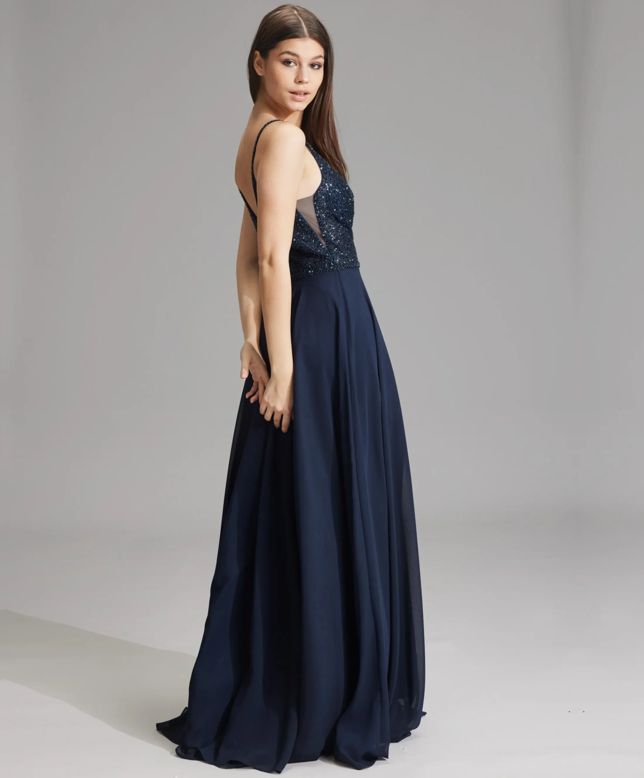Dames jurk blauw