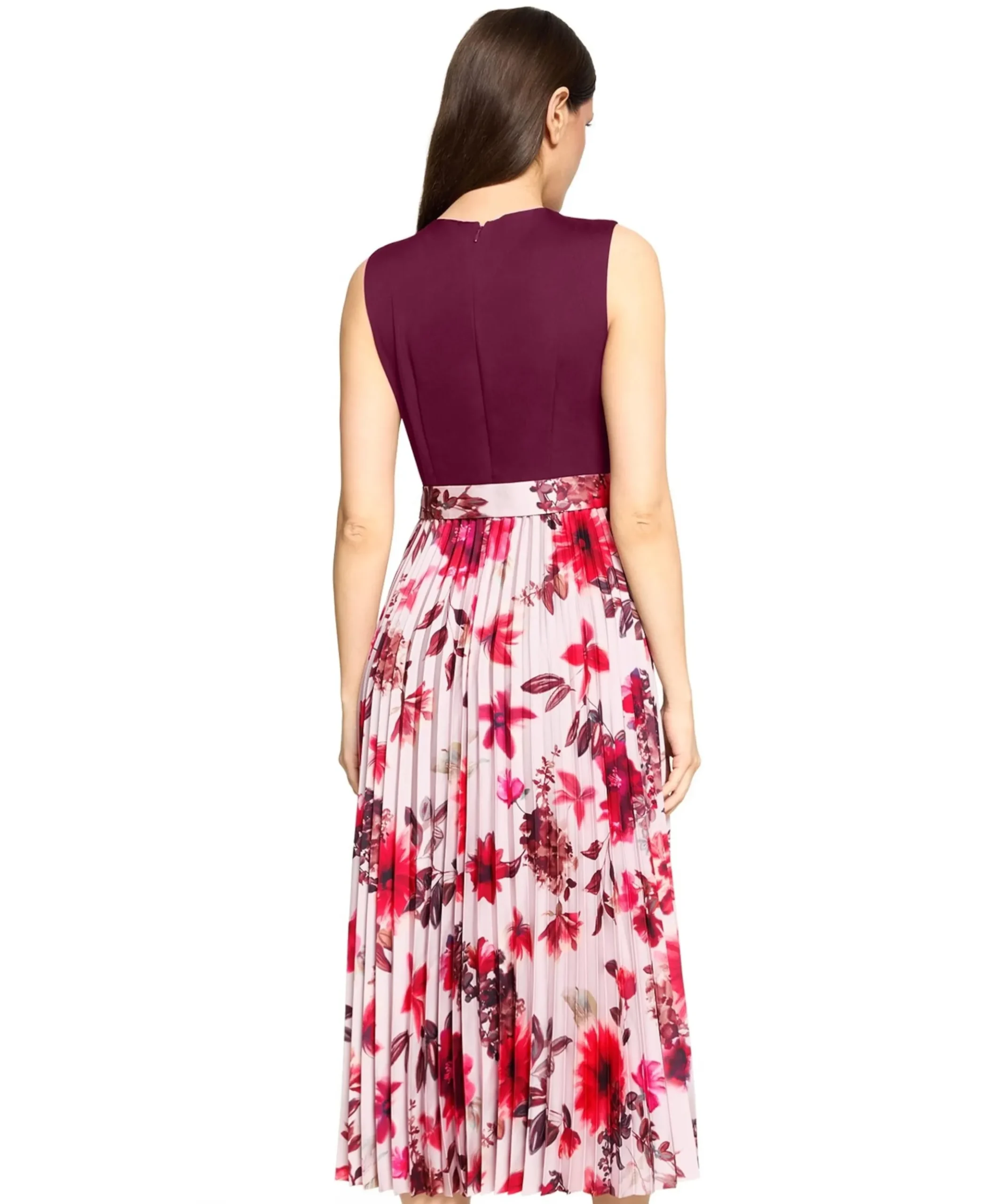 Dames jurk bordeaux