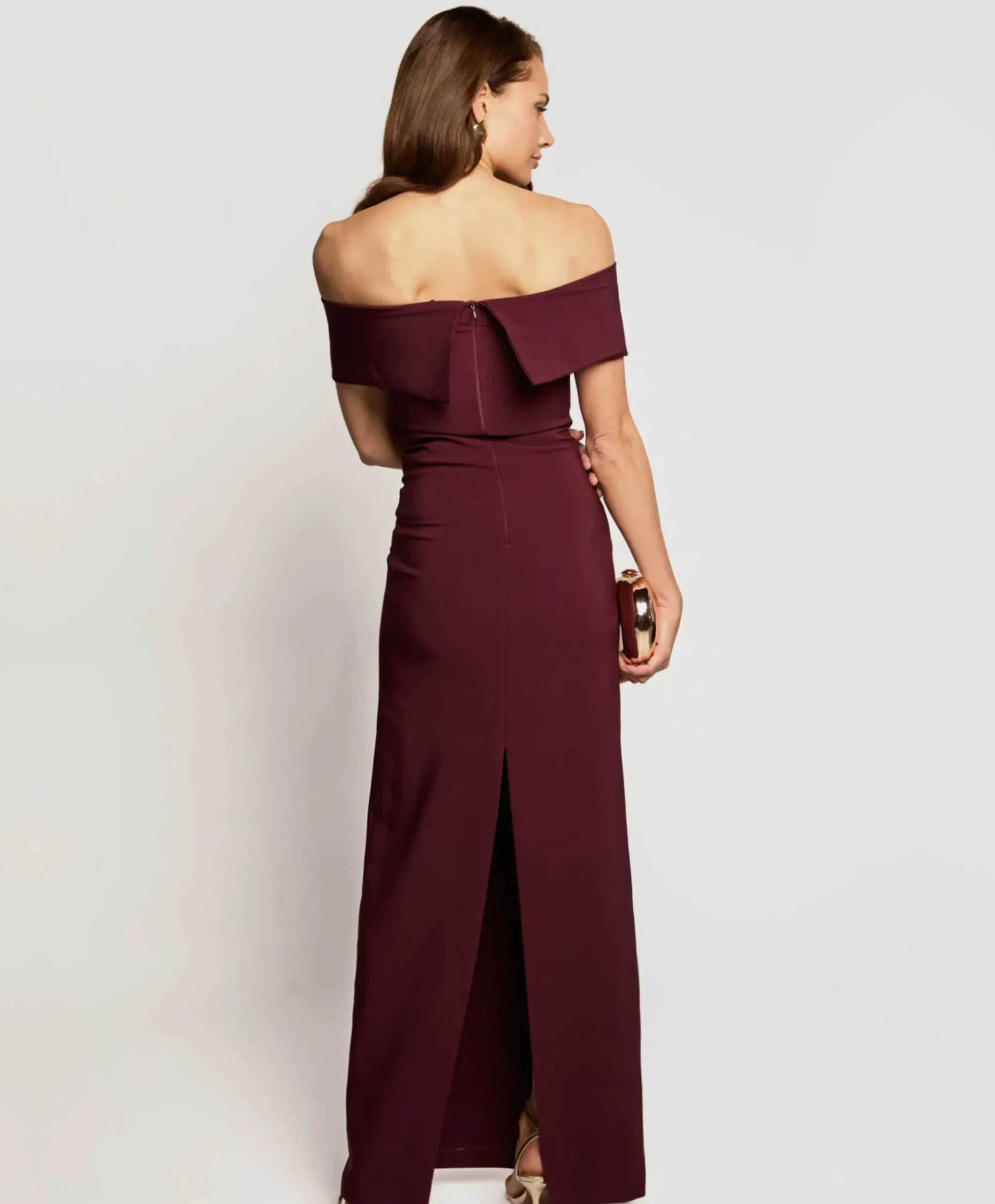 Dames jurk bordeaux