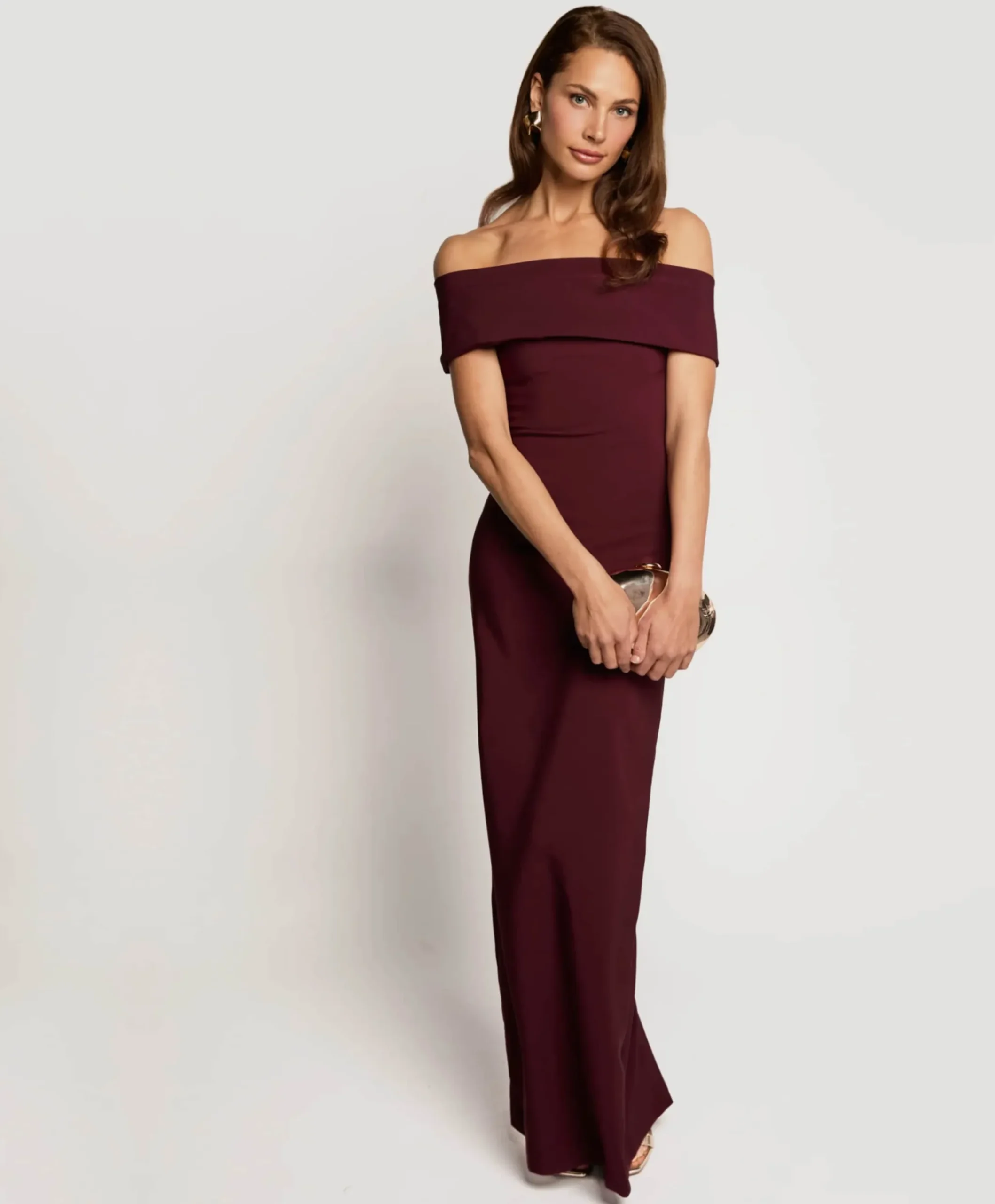 Dames jurk bordeaux