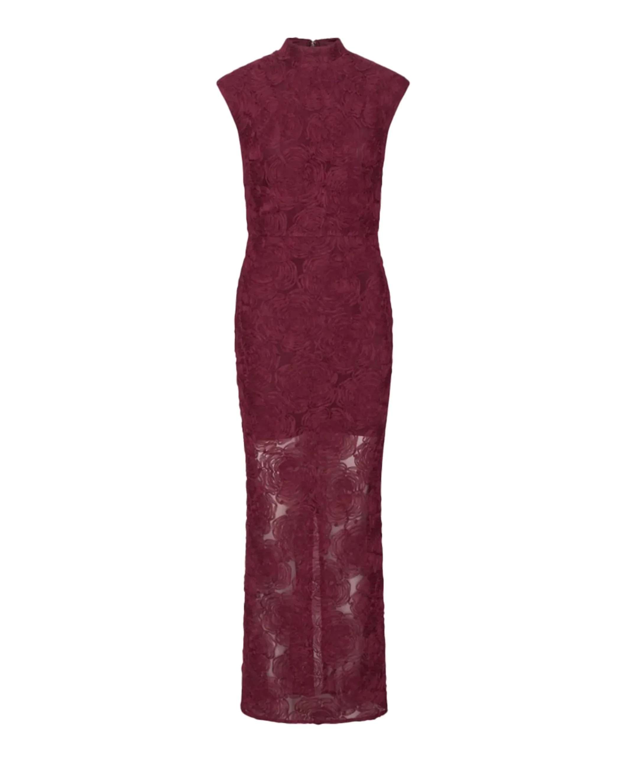 Dames jurk bordeaux