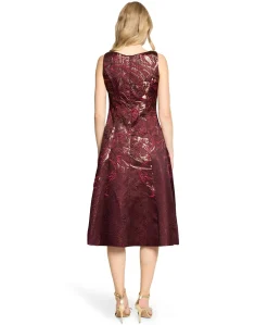 Dames jurk bordeaux