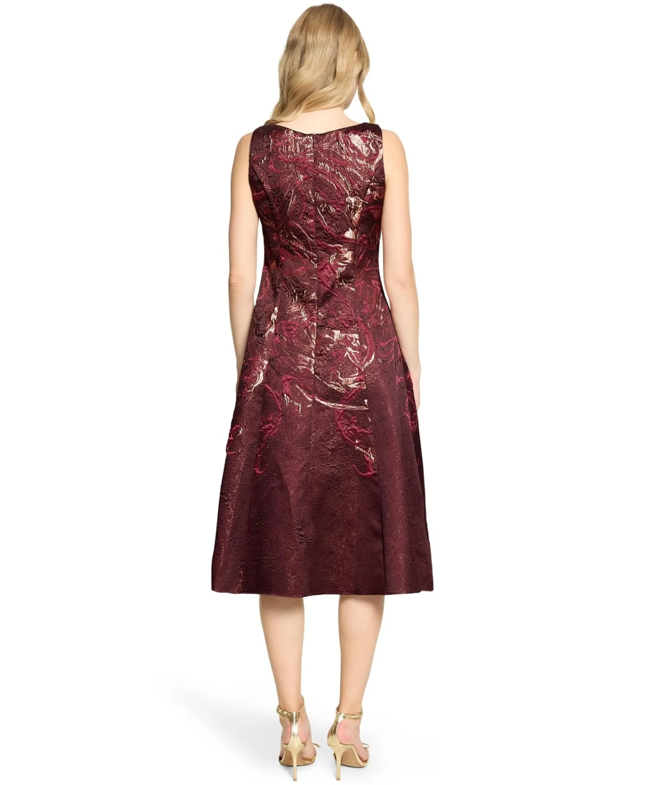 Dames jurk bordeaux