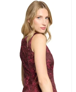 Dames jurk bordeaux