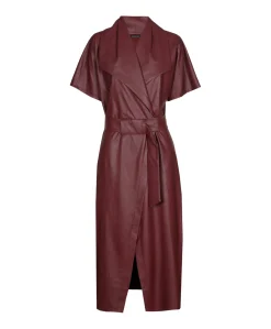 Dames jurk bordeaux