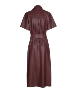 Dames jurk bordeaux