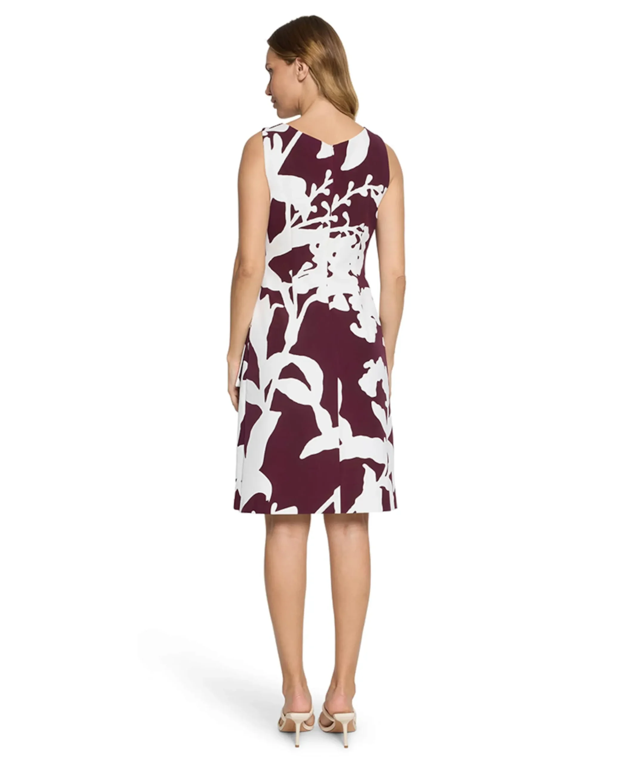 Dames jurk bordeaux