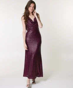 Dames jurk bordeaux