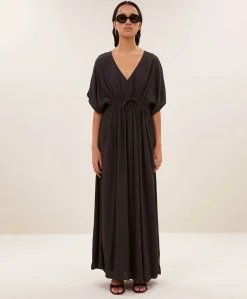 Dames jurk bruin - One size