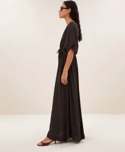 Dames jurk bruin - One size