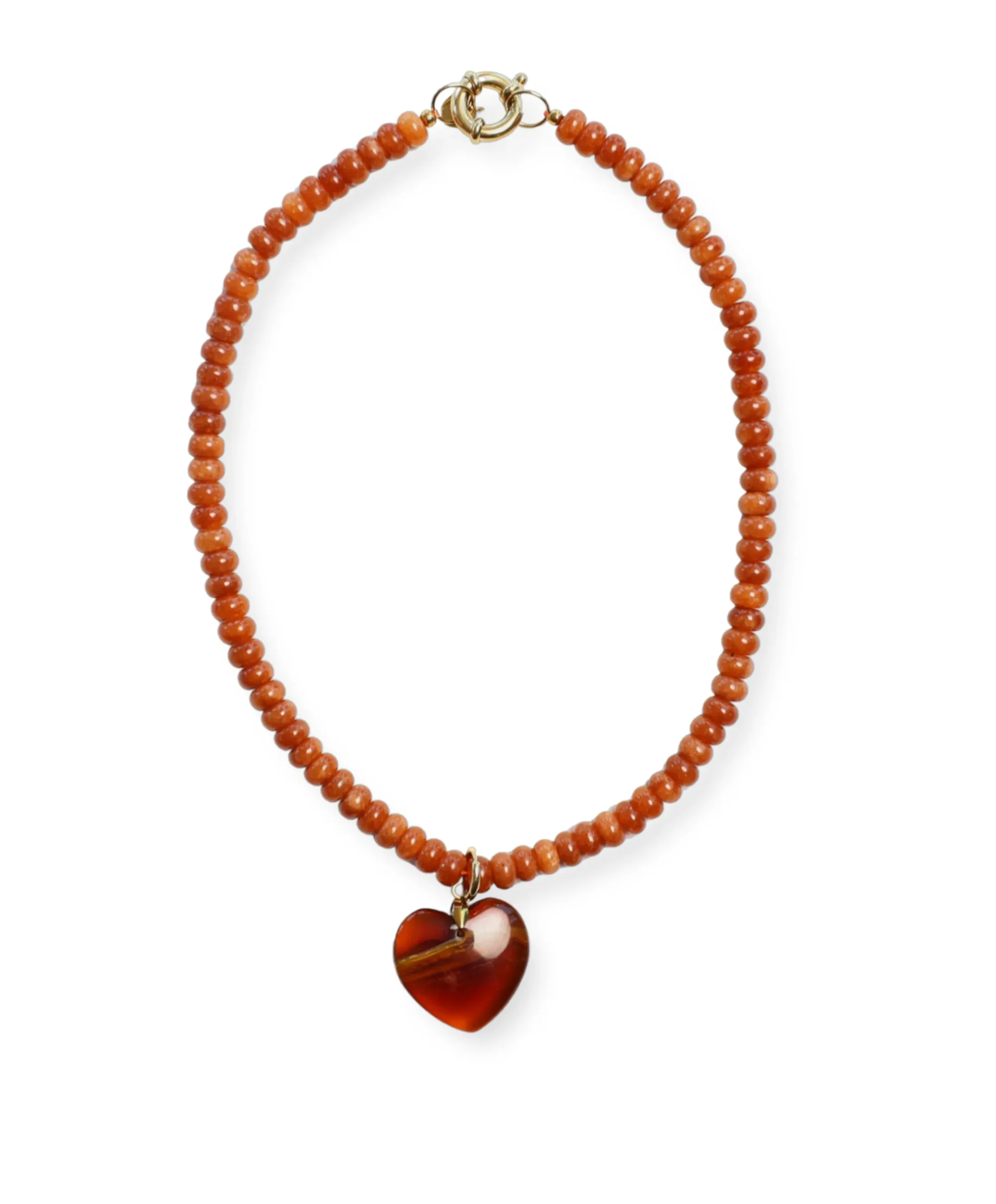 Dames ketting beige