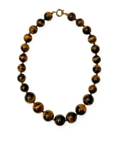 Dames ketting bruin