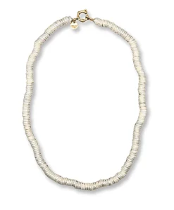 Dames ketting 48 cm wit
