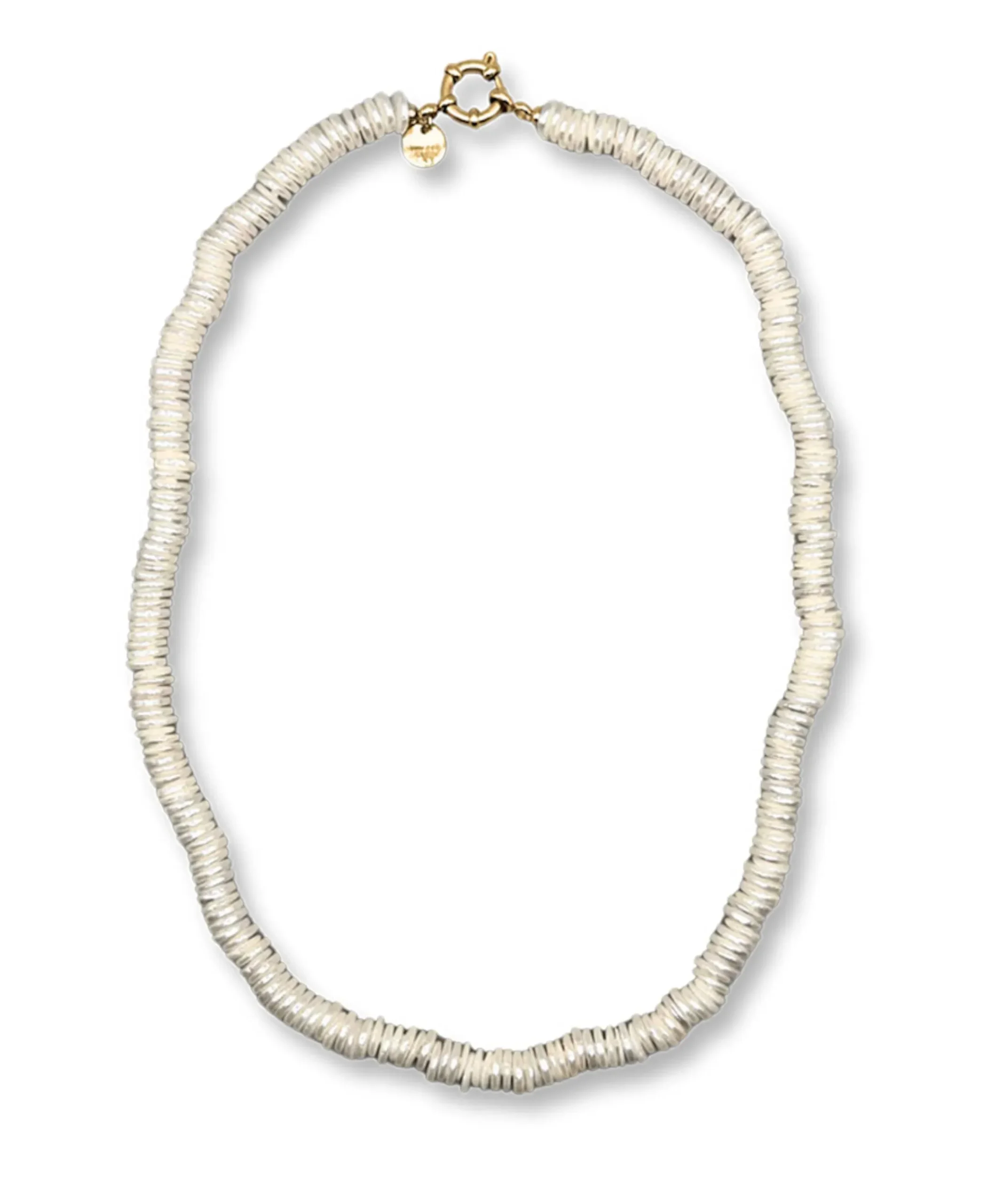 Dames ketting 48 cm wit