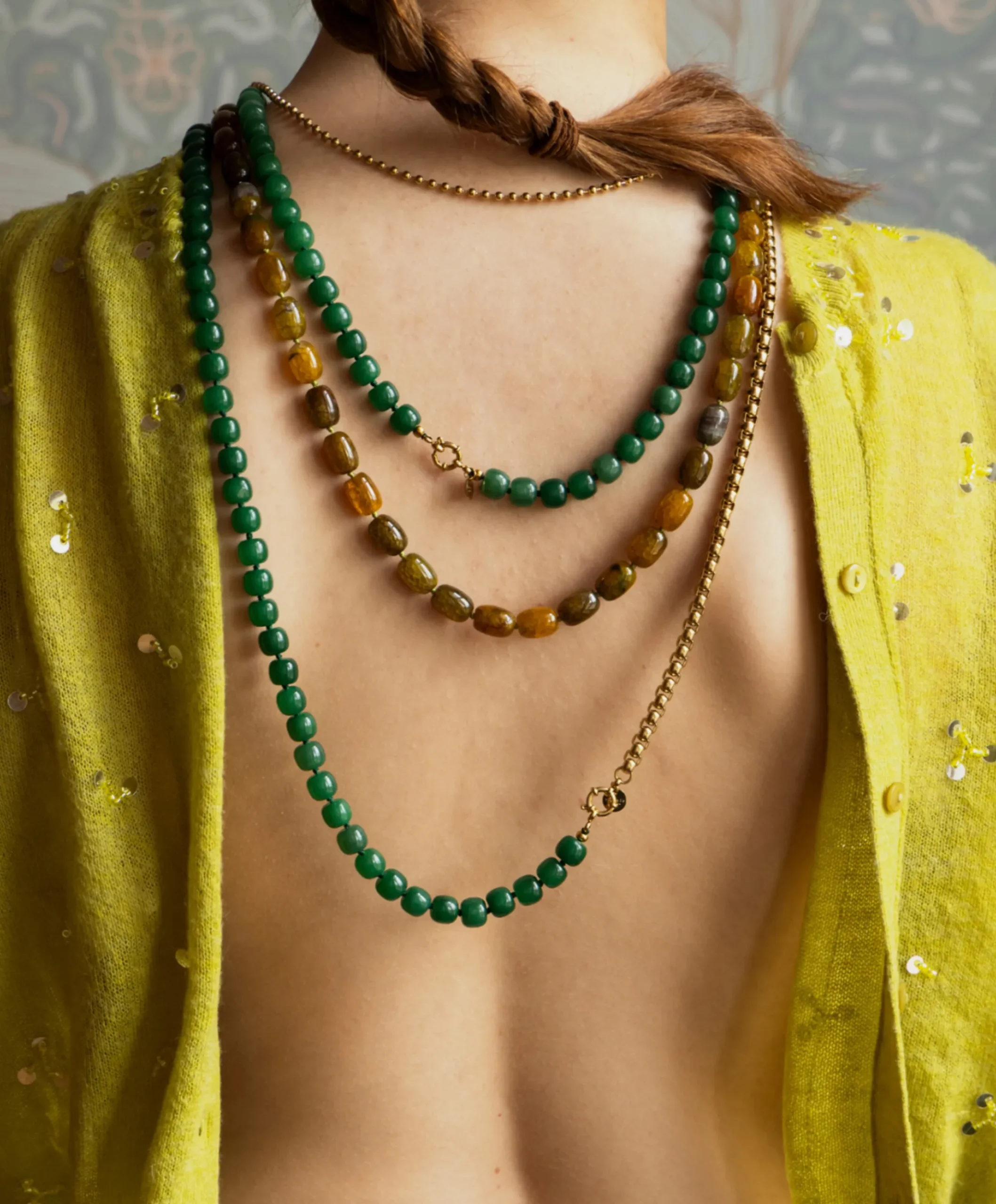 Dames ketting groen
