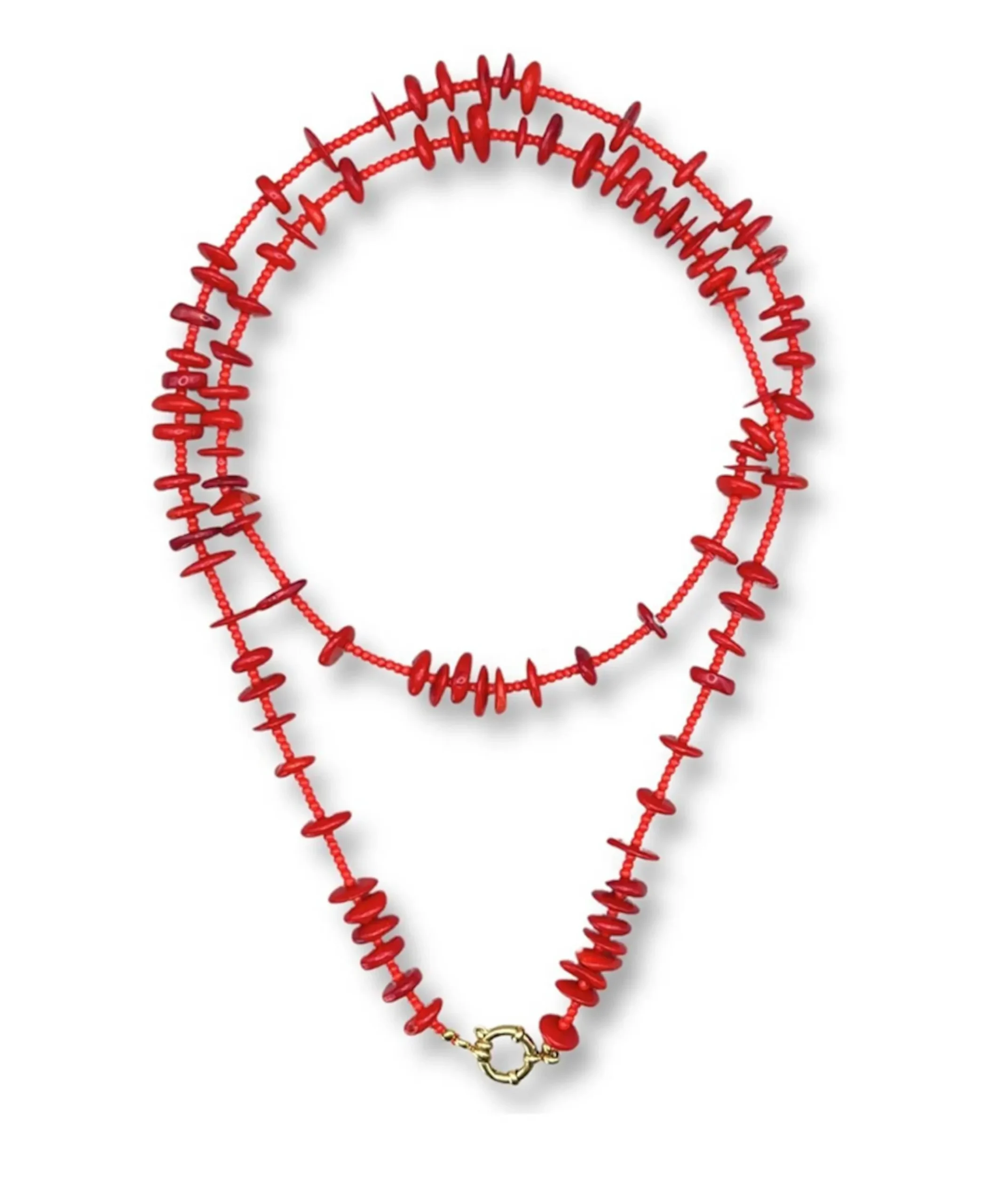 Dames ketting rood