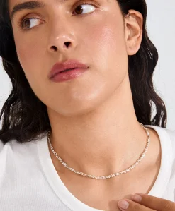 Dames ketting zilver
