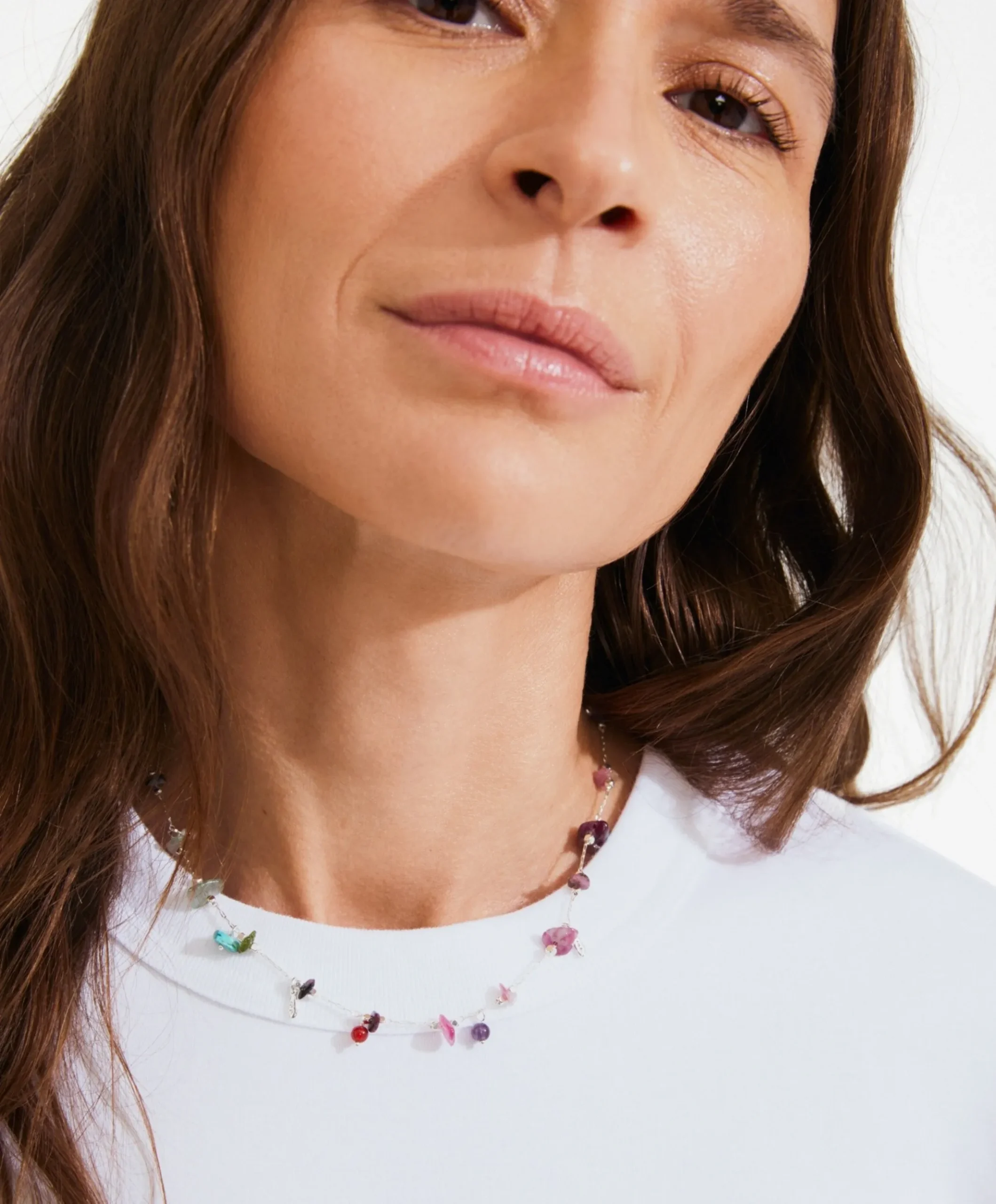 Dames ketting zilver
